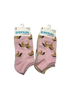 Stride Rite Girls Ankle Socks - 2 Sets of 3 Pack Socks